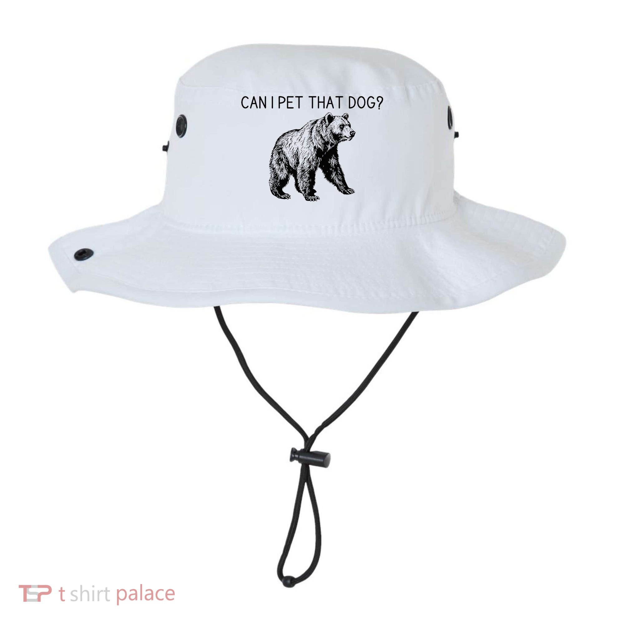 Can I Pet That Dog Funny Bear Bucket Hat