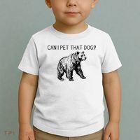 Can I Pet That Dog Funny Bear Toddler T-Shirt thumb 2