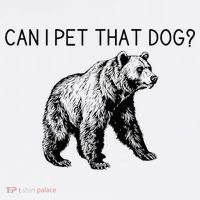 Can I Pet That Dog Funny Bear Kids Hoodie thumb 5