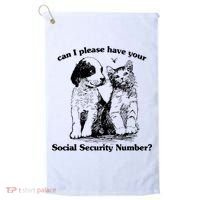 Can I Please Have Your Social Security Number Golf Towel thumb 0