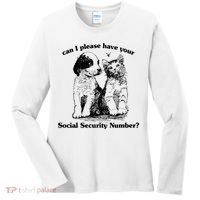 Can I Please Have Your Social Security Number Women's Long Sleeve Shirt thumb 0