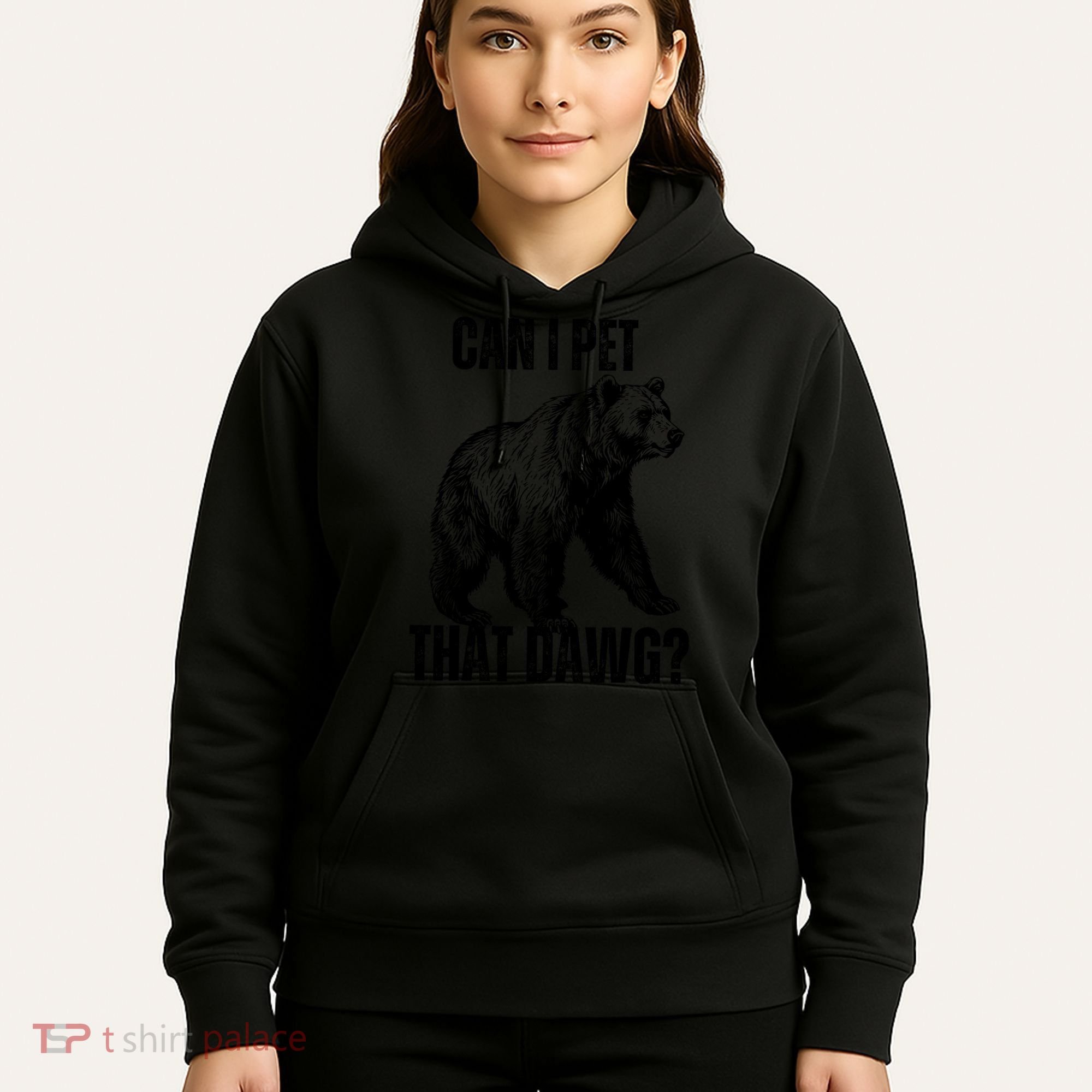 Can I Pet That Dog Bear Meme Funny Dog Hoodie