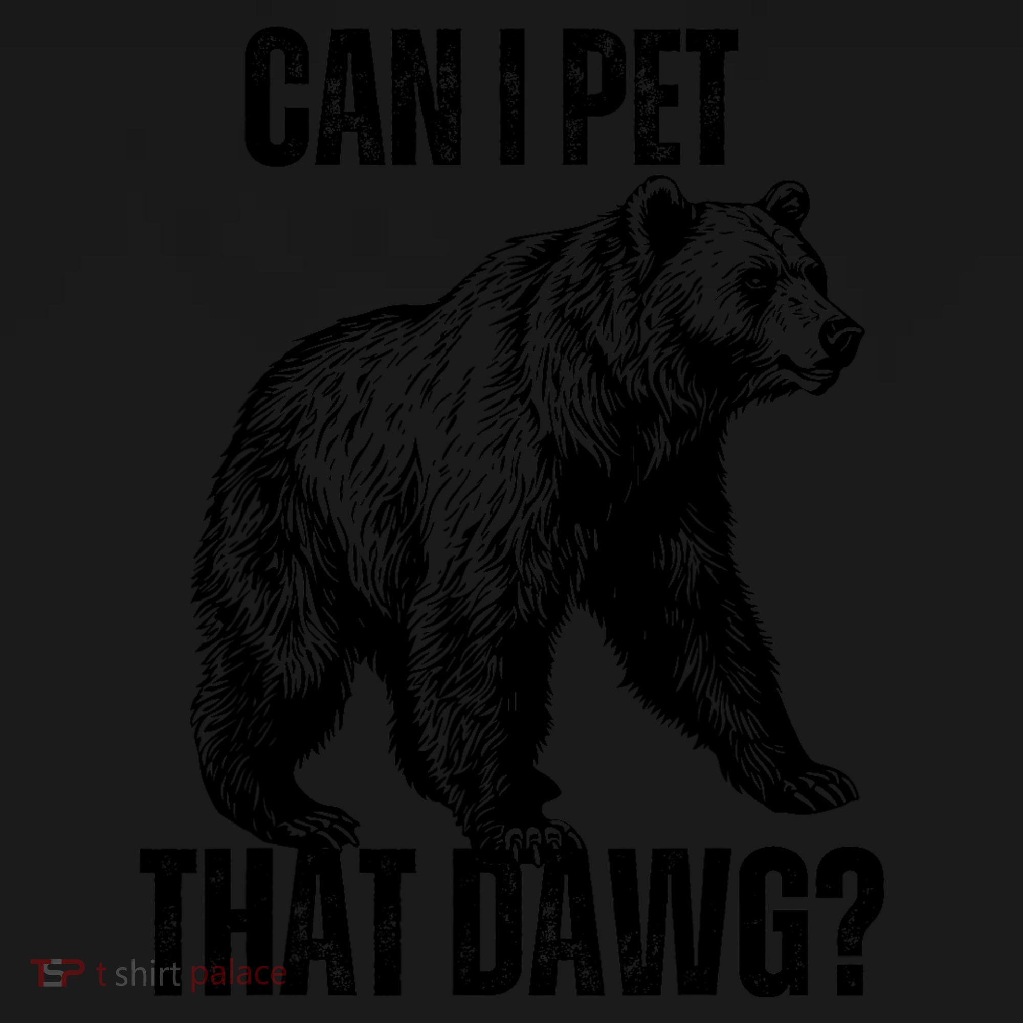 Can I Pet That Dog Bear Meme Funny Dog Baby Bodysuit