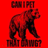 Can I Pet That Dog Bear Meme Funny Dog Santa Hat thumb 1