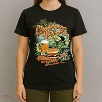 Cheeseburger In Paradise Heaven On Earth Funny Gift T-Shirt thumb 4