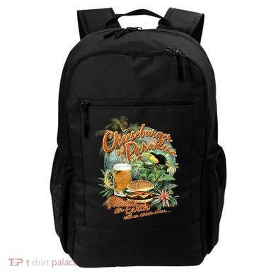 Cheeseburger In Paradise Heaven On Earth Funny Gift Backpack