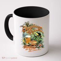 Cheeseburger In Paradise Heaven On Earth Funny Gift Coffee Mug thumb 0