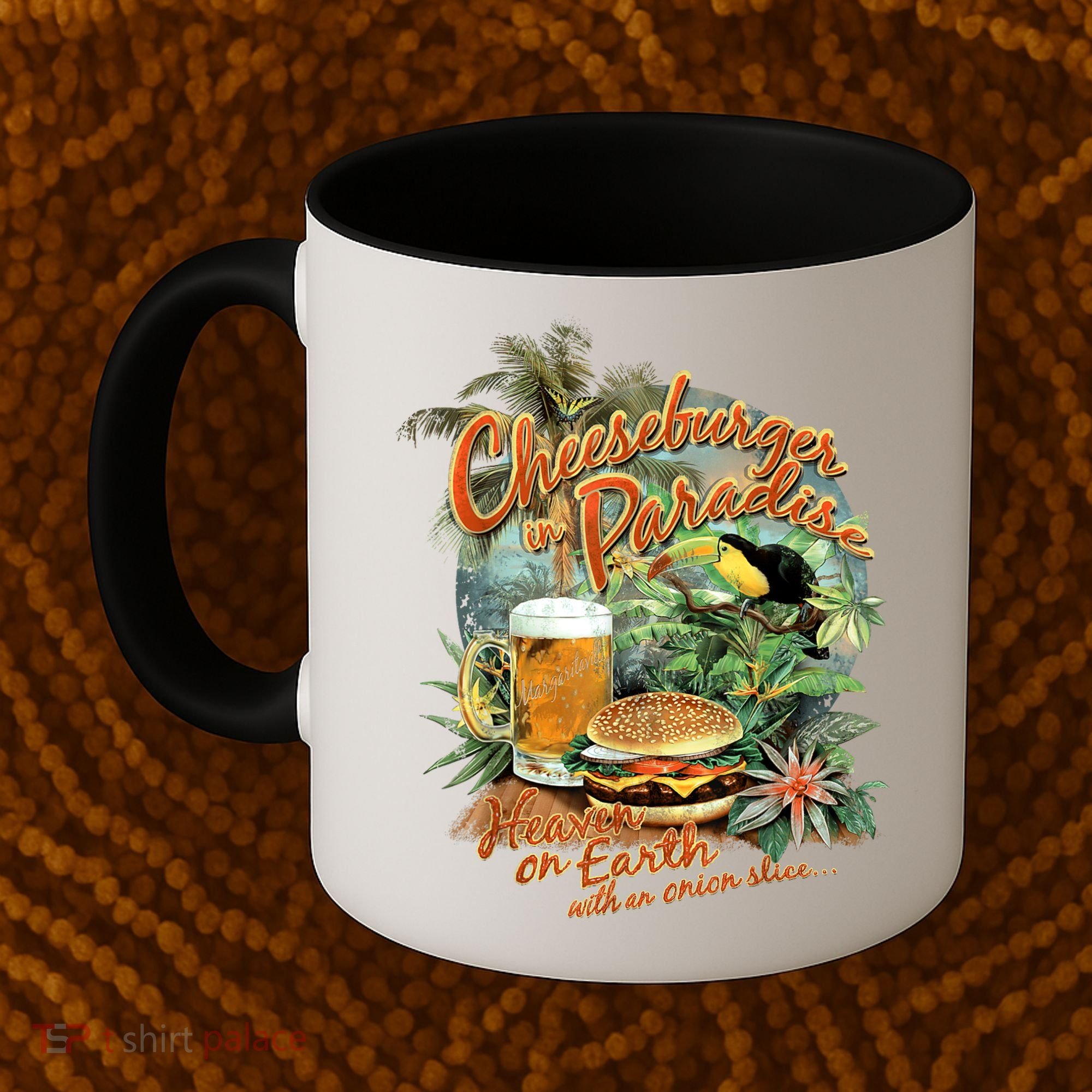 Cheeseburger In Paradise Heaven On Earth Funny Gift Coffee Mug