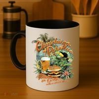 Cheeseburger In Paradise Heaven On Earth Funny Gift Coffee Mug thumb 4