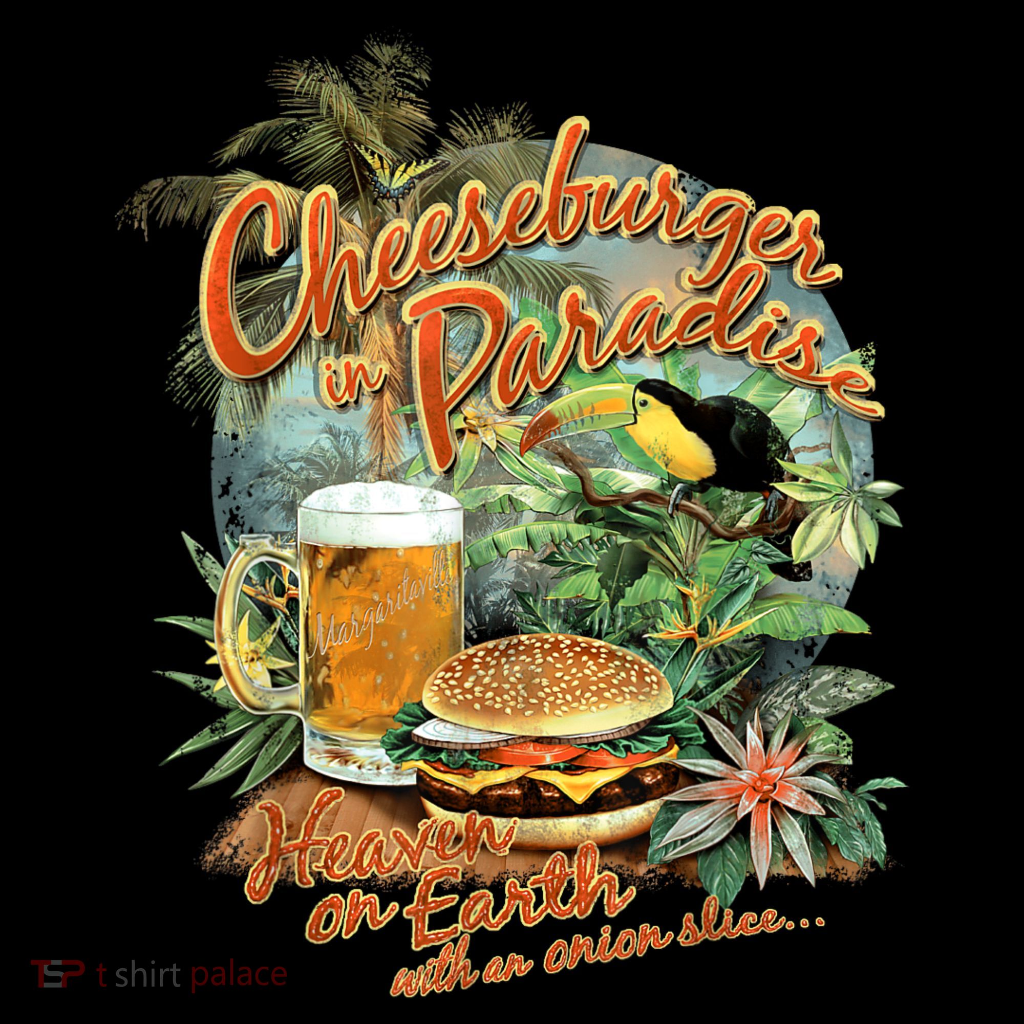 Cheeseburger In Paradise Heaven On Earth Funny Gift Women's Tank Top