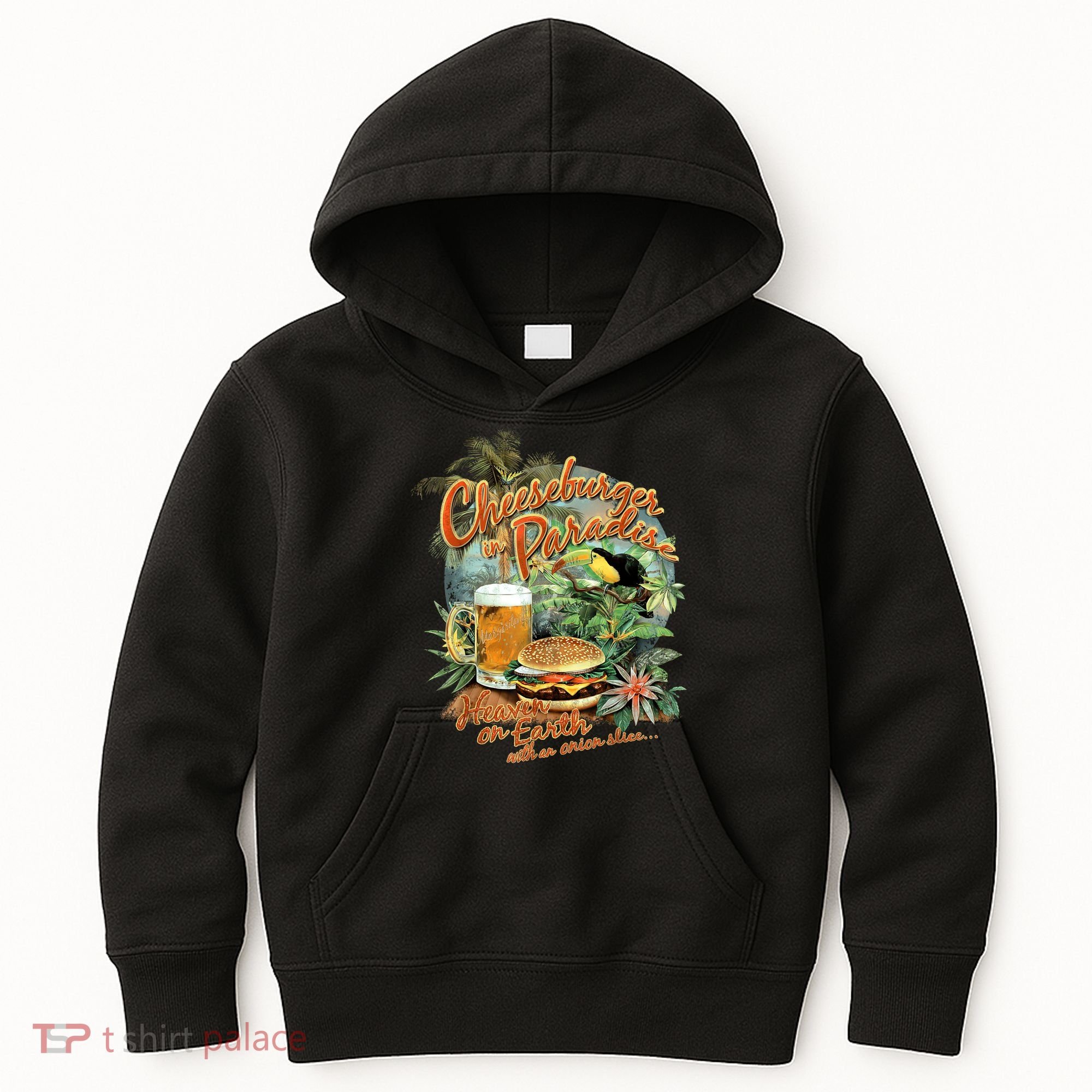 Cheeseburger In Paradise Heaven On Earth Funny Gift Kids Hoodie