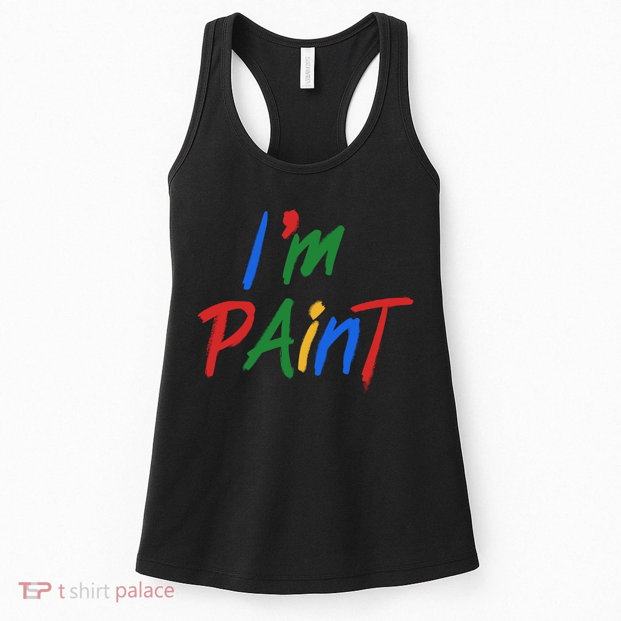 Cute Im Paint Childens Finger Painting Women's Tank Top