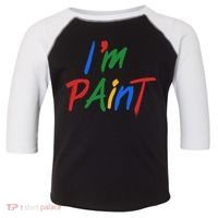 Cute Im Paint Childens Finger Painting Toddler Fine Jersey T-Shirt thumb 0