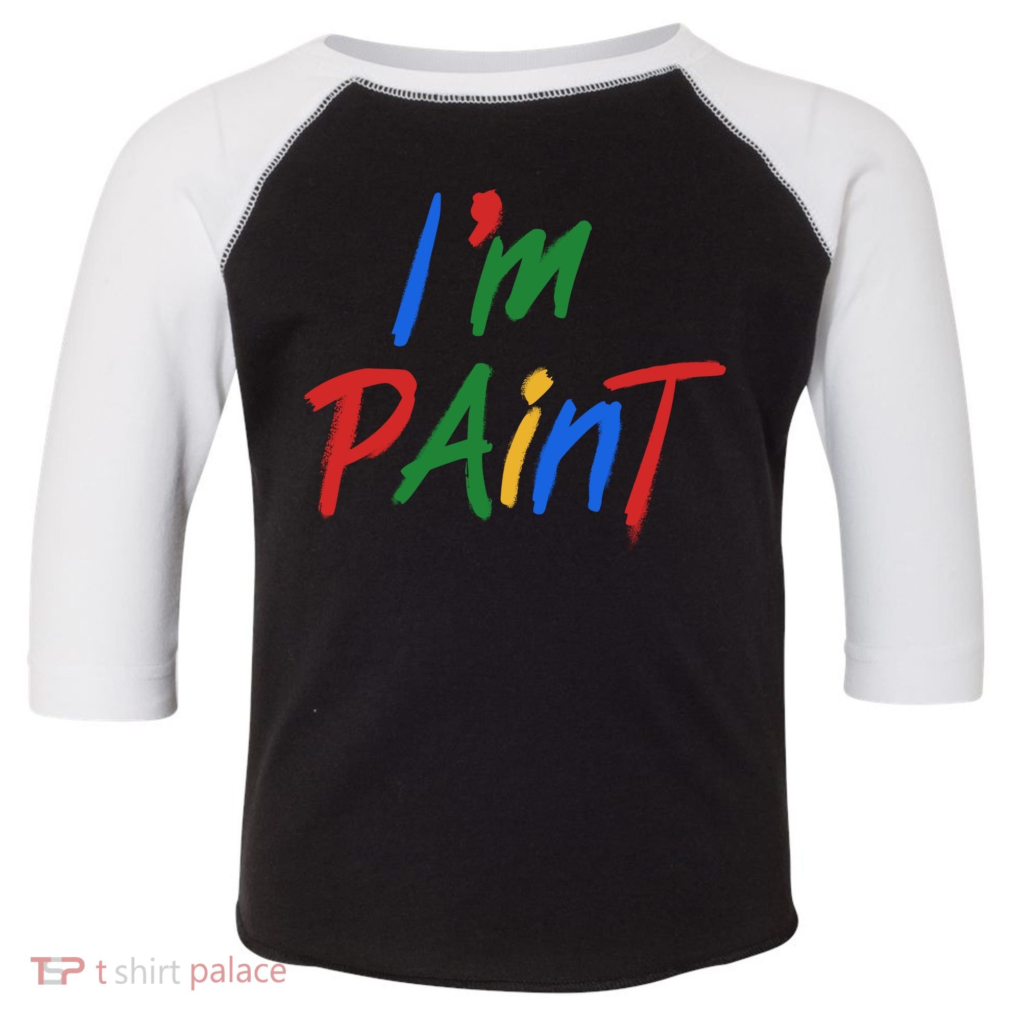 Cute Im Paint Childens Finger Painting Toddler Fine Jersey T-Shirt