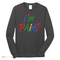 Cute Im Paint Childens Finger Painting Long Sleeve Shirt thumb 0