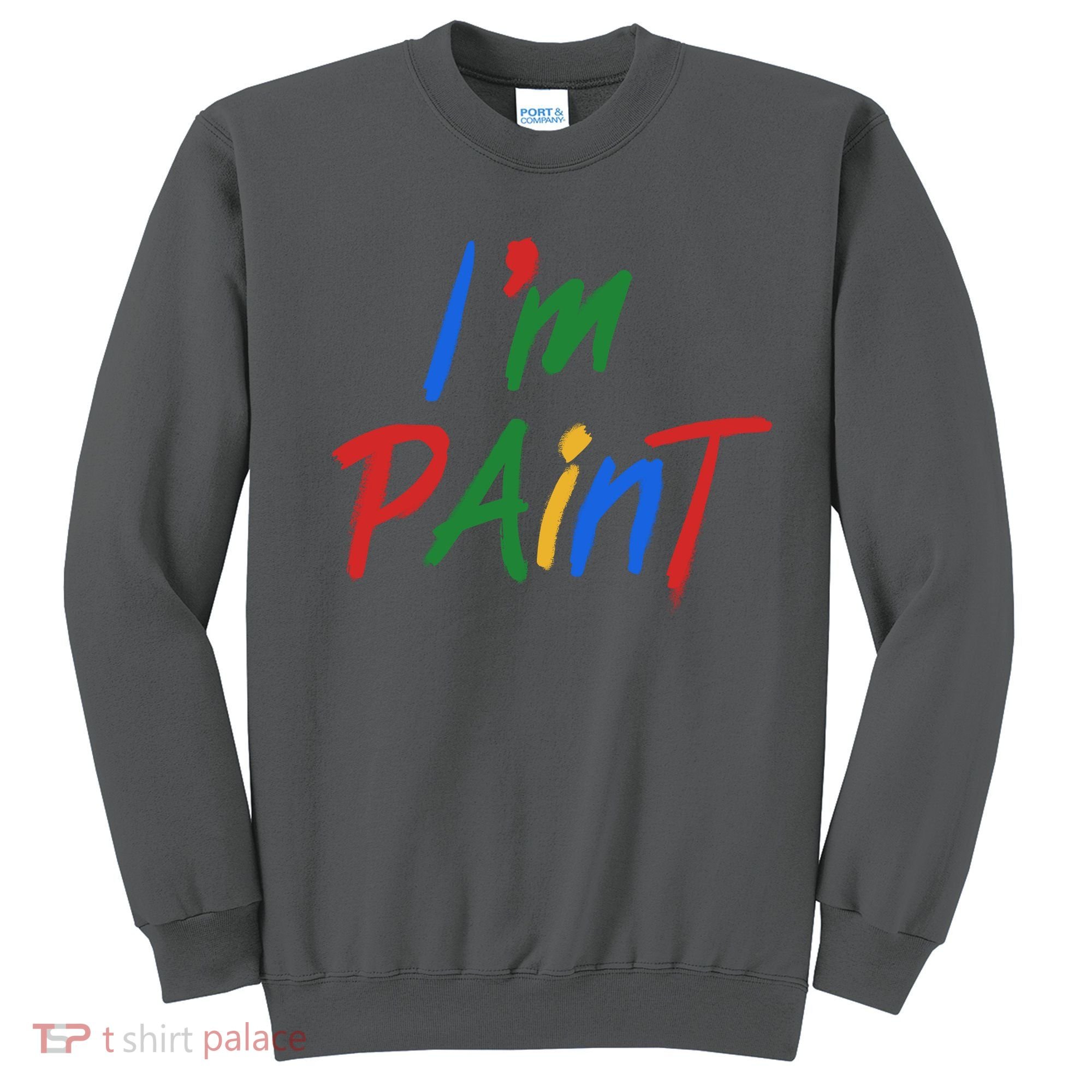 Cute Im Paint Childens Finger Painting Sweatshirt