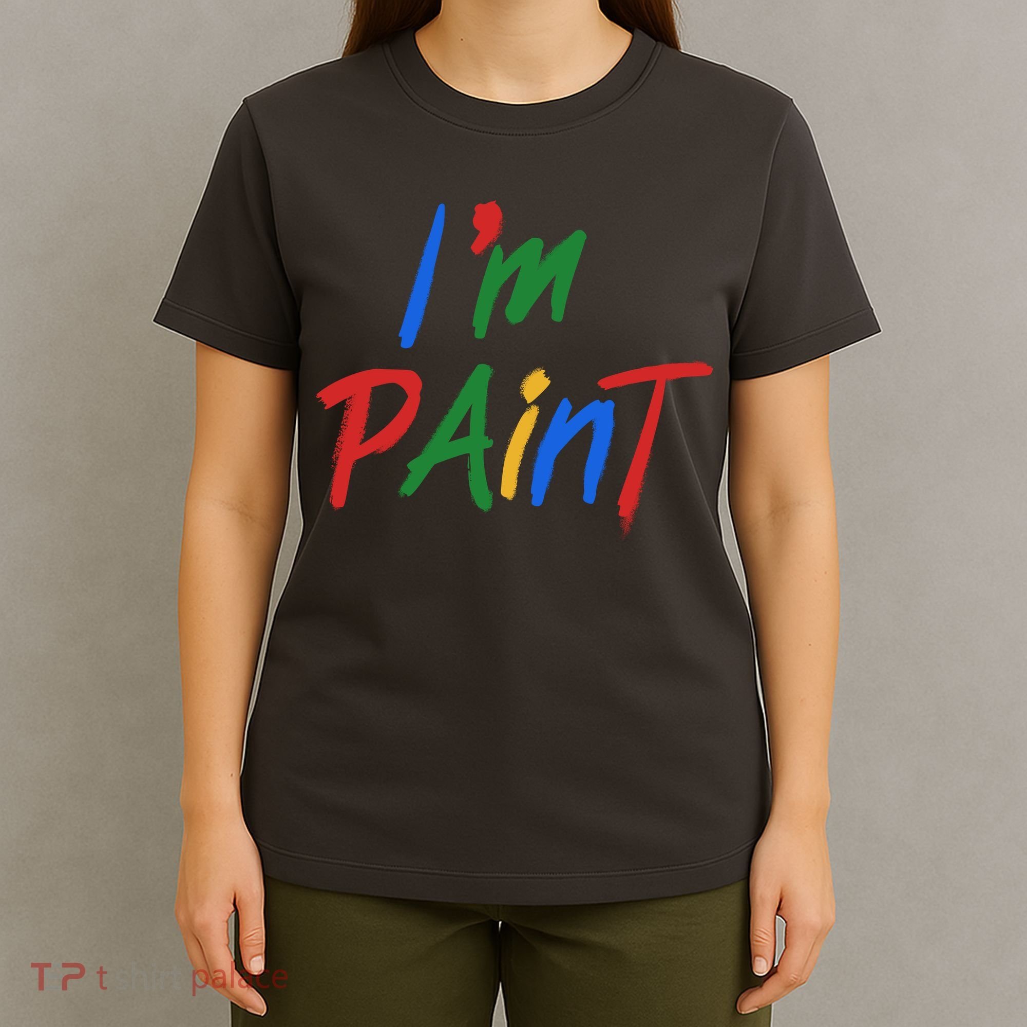Cute Im Paint Childens Finger Painting T-Shirt