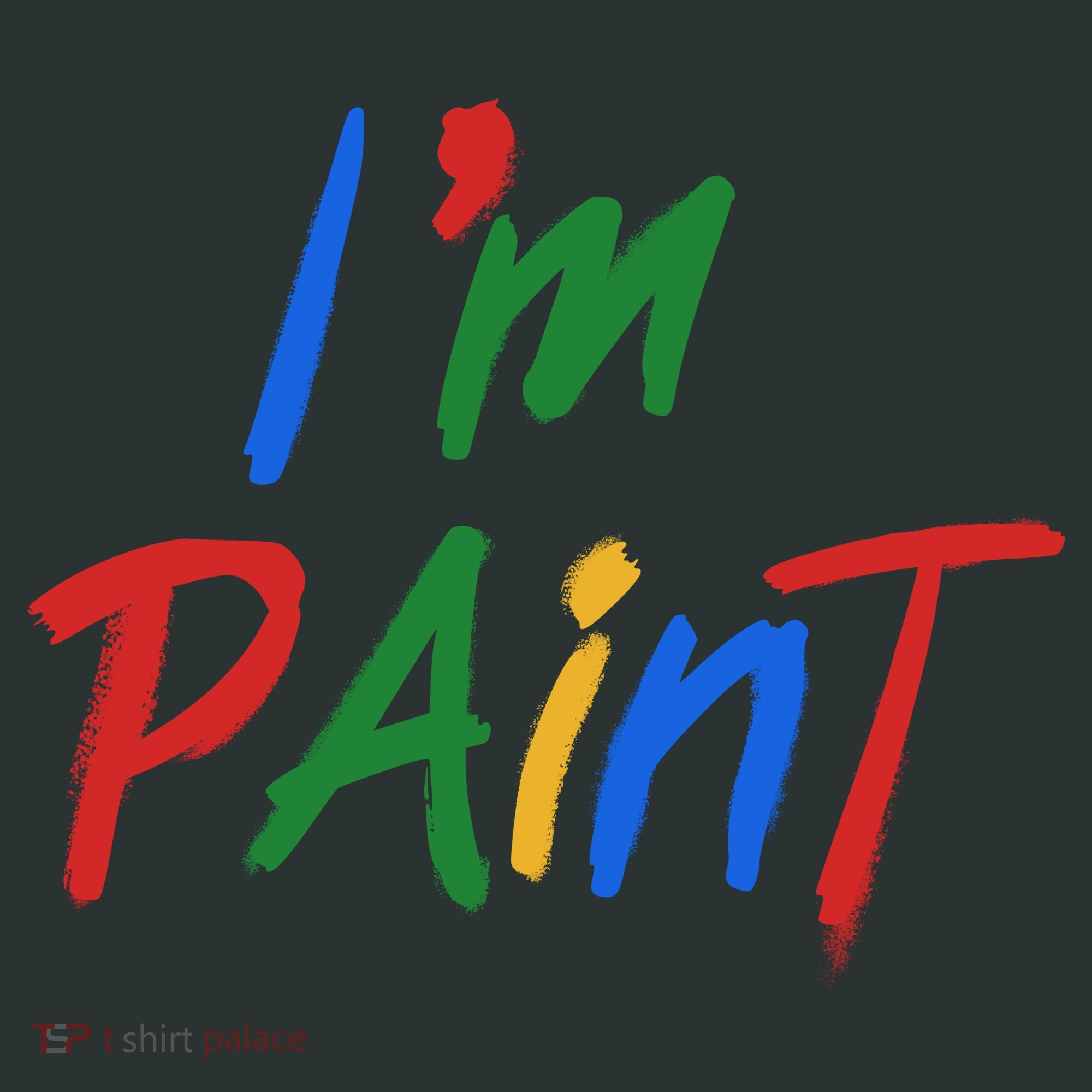 Cute Im Paint Childens Finger Painting T-Shirt