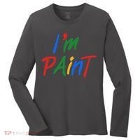 Cute Im Paint Childens Finger Painting Women's Long Sleeve Shirt thumb 0