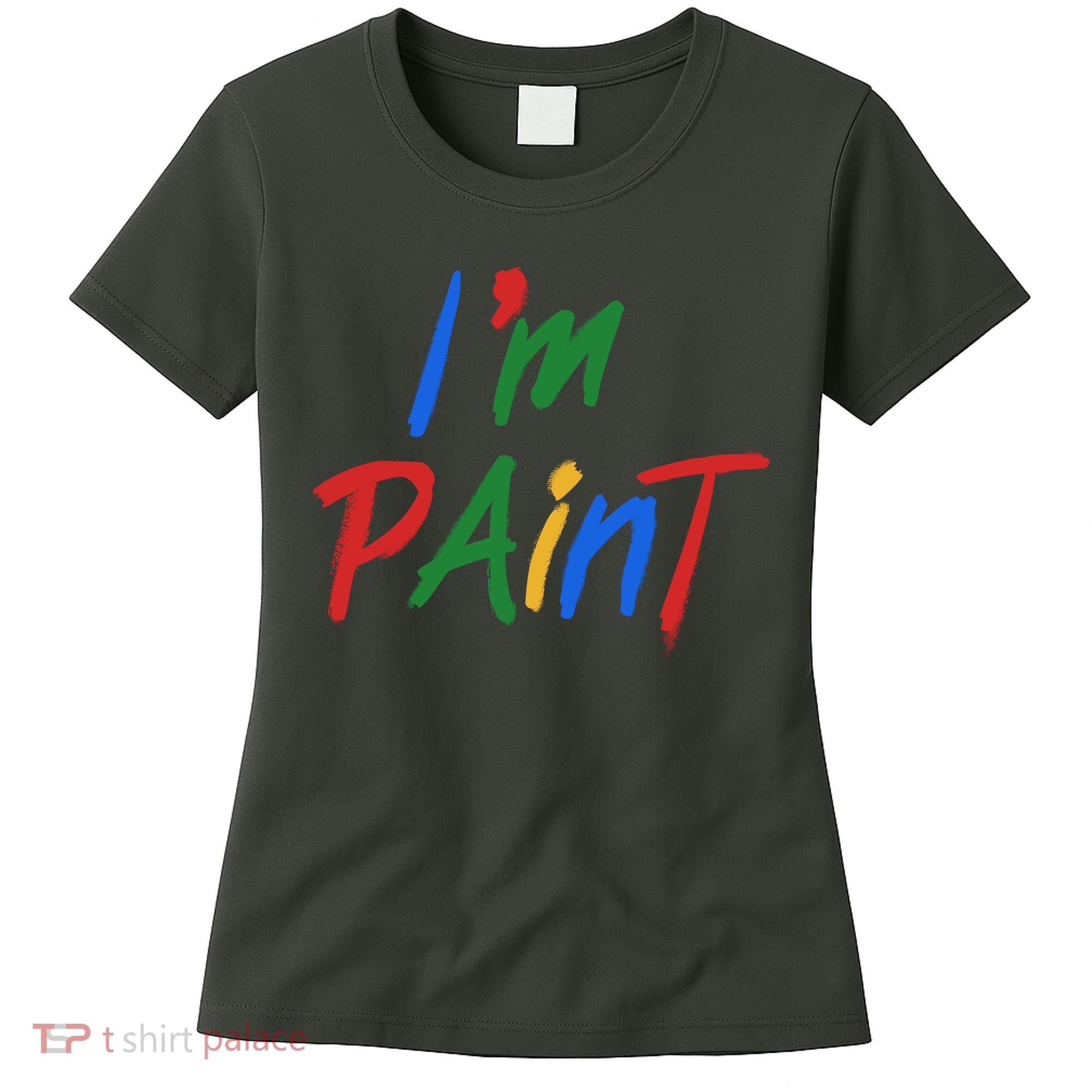 Cute Im Paint Childens Finger Painting Women's T-Shirt