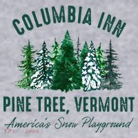 Columbia Inn Pine Tree Vermont Merry Christmas Women's Sweatshirt thumb 2