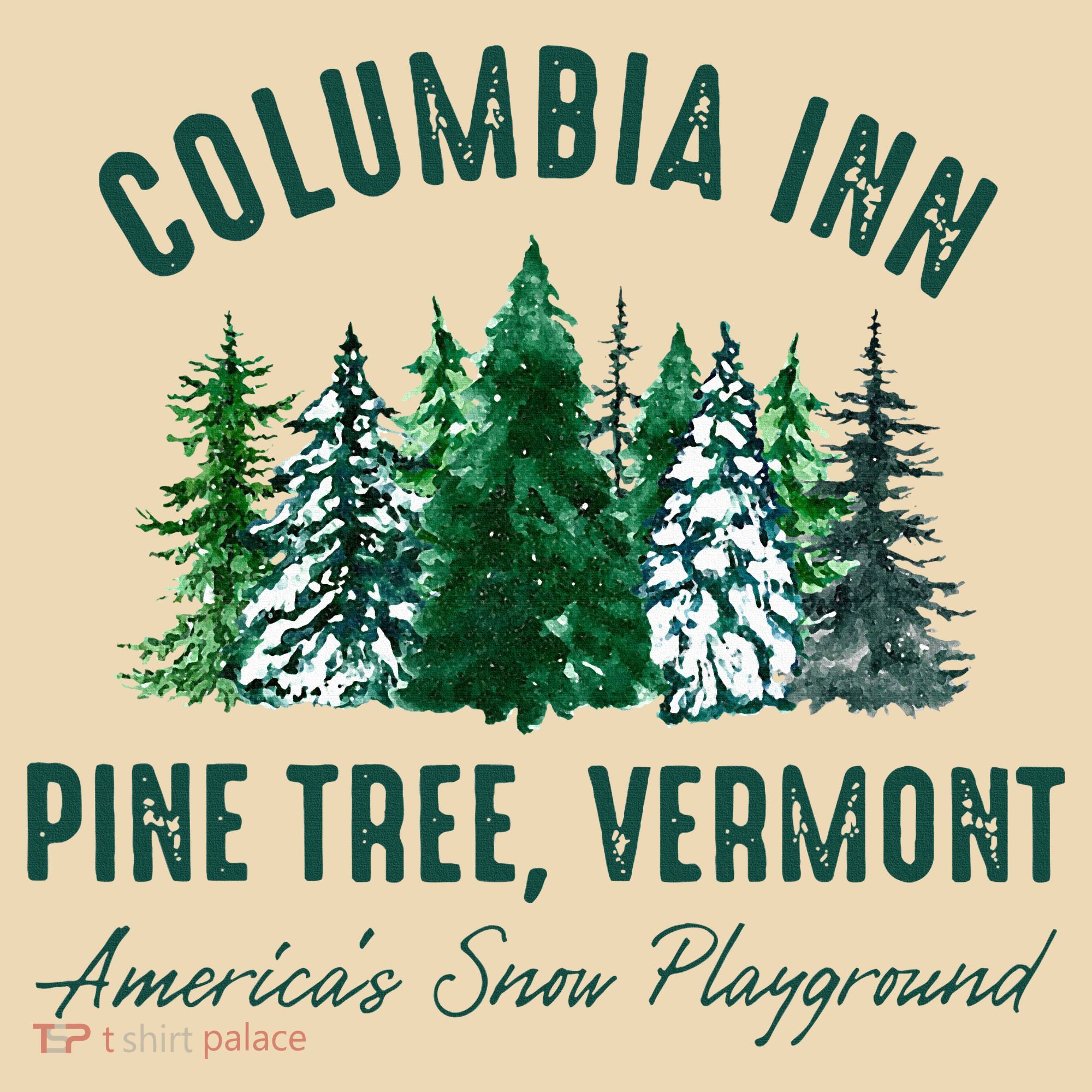 Columbia Inn Pine Tree Vermont Merry Christmas Tote Bag