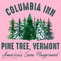 Columbia Inn Pine Tree Vermont Merry Christmas Coaster thumb 2