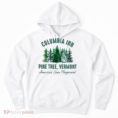 Columbia Inn Pine Tree Vermont Merry Christmas Hoodie