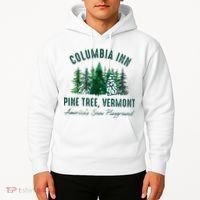 Columbia Inn Pine Tree Vermont Merry Christmas Hoodie thumb 2