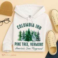 Columbia Inn Pine Tree Vermont Merry Christmas Hoodie thumb 4