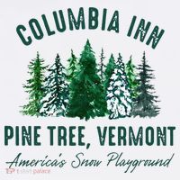 Columbia Inn Pine Tree Vermont Merry Christmas T-Shirt thumb 7