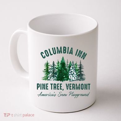 Columbia Inn Pine Tree Vermont Merry Christmas Coffee Mug