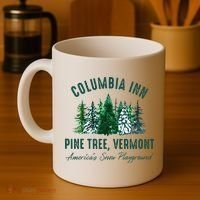 Columbia Inn Pine Tree Vermont Merry Christmas Coffee Mug thumb 4