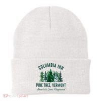 Columbia Inn Pine Tree Vermont Merry Christmas Beanie thumb 0