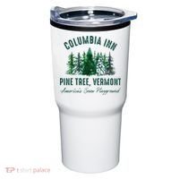 Columbia Inn Pine Tree Vermont Merry Christmas Tumbler thumb 0
