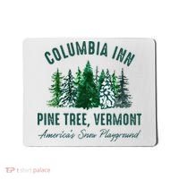 Columbia Inn Pine Tree Vermont Merry Christmas Mousepad thumb 0