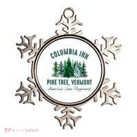 Columbia Inn Pine Tree Vermont Merry Christmas Ornament thumb 0