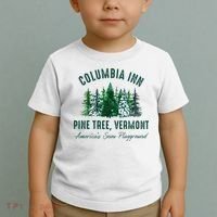 Columbia Inn Pine Tree Vermont Merry Christmas Toddler T-Shirt thumb 2