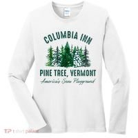 Columbia Inn Pine Tree Vermont Merry Christmas Women's Long Sleeve Shirt thumb 0