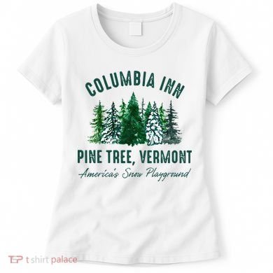 Columbia Inn Pine Tree Vermont Merry Christmas Women's T-Shirt