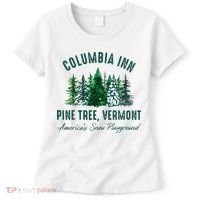 Columbia Inn Pine Tree Vermont Merry Christmas Women's T-Shirt thumb 0