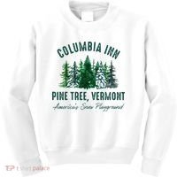 Columbia Inn Pine Tree Vermont Merry Christmas Kids Sweatshirt thumb 0