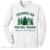Columbia Inn Pine Tree Vermont Merry Christmas Kids Long Sleeve Shirt thumb 0