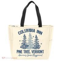 Columbia Inn Pine Tree Vermont Always A White Christmas Tote Bag thumb 0