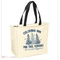 Columbia Inn Pine Tree Vermont Always A White Christmas Tote Bag thumb 2