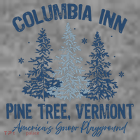 Columbia Inn Pine Tree Vermont Always A White Christmas Toddler Hoodie thumb 2