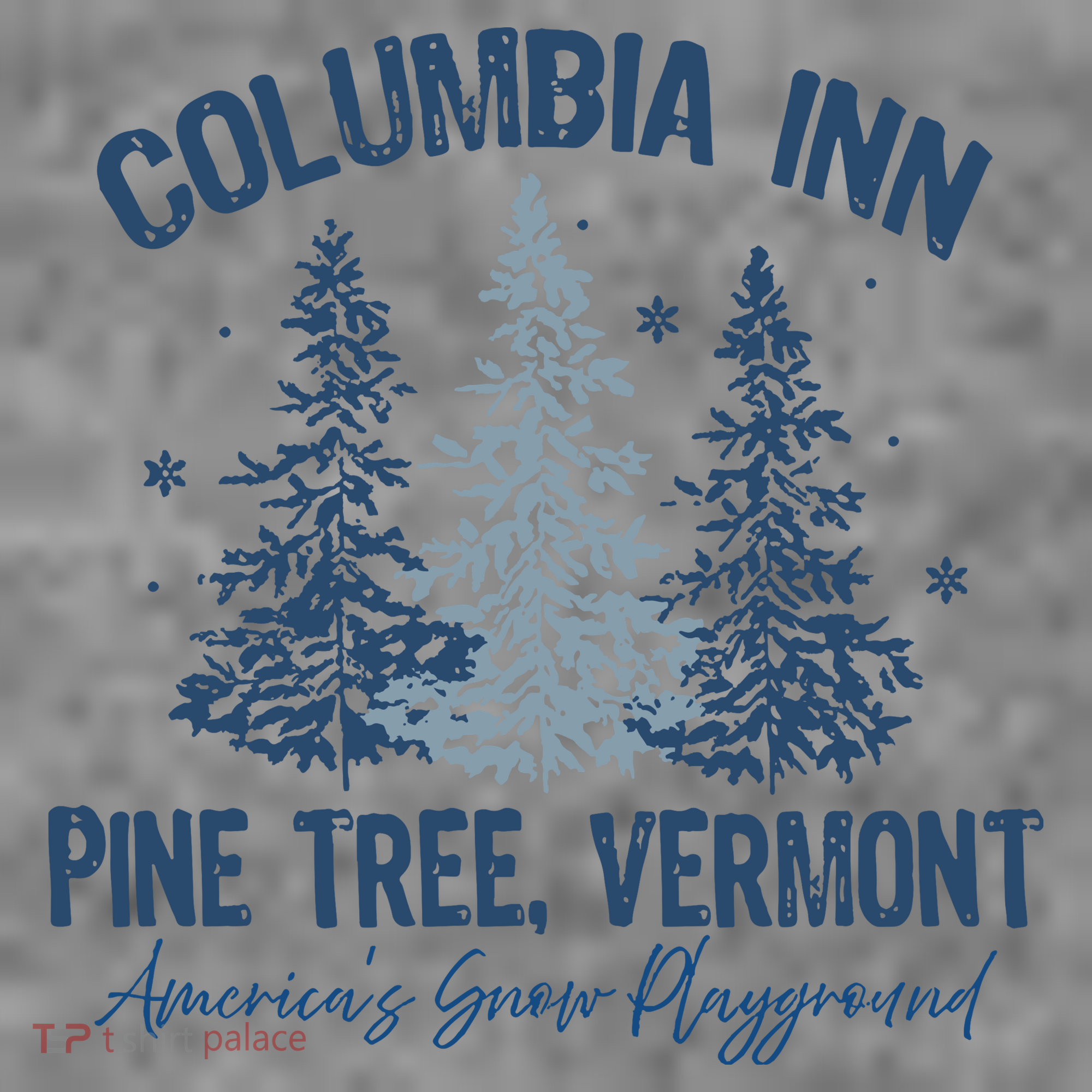 Columbia Inn Pine Tree Vermont Always A White Christmas Toddler Hoodie