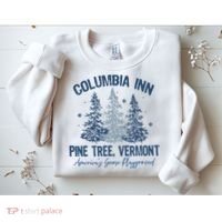 Columbia Inn Pine Tree Vermont Always A White Christmas Sweatshirt thumb 2
