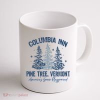 Columbia Inn Pine Tree Vermont Always A White Christmas Coffee Mug thumb 1