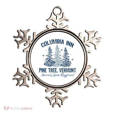 Columbia Inn Pine Tree Vermont Always A White Christmas Ornament